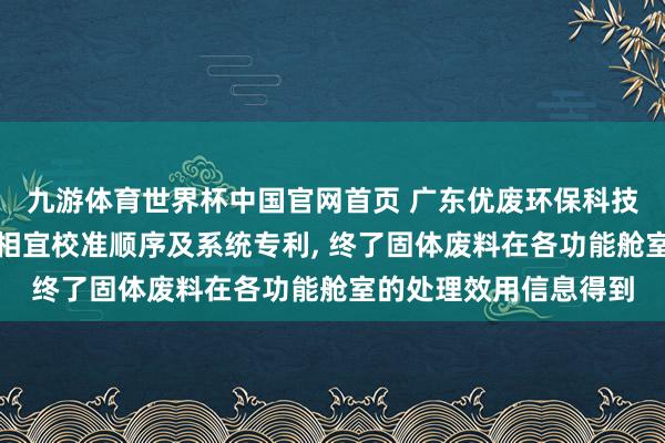 九游体育世界杯中国官网首页 广东优废环保科技肯求多传感和会的自相宜校准顺序及系统专利， 终了固体废料在各功能舱室的处理效用信息得到