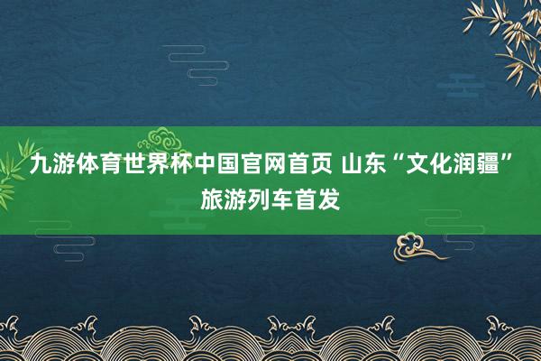 九游体育世界杯中国官网首页 山东“文化润疆”旅游列车首发