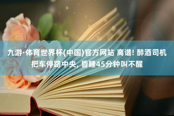 九游·体育世界杯(中国)官方网站 离谱! 醉酒司机把车停路中央， 昏睡45分钟叫不醒