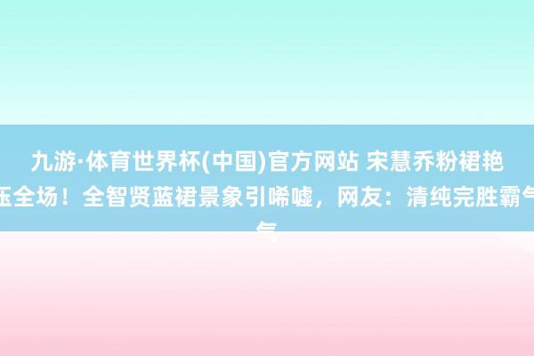 九游·体育世界杯(中国)官方网站 宋慧乔粉裙艳压全场！全智贤蓝裙景象引唏嘘，网友：清纯完胜霸气